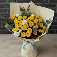 Букет цветов из:  Розы в Куликовых Копанях
