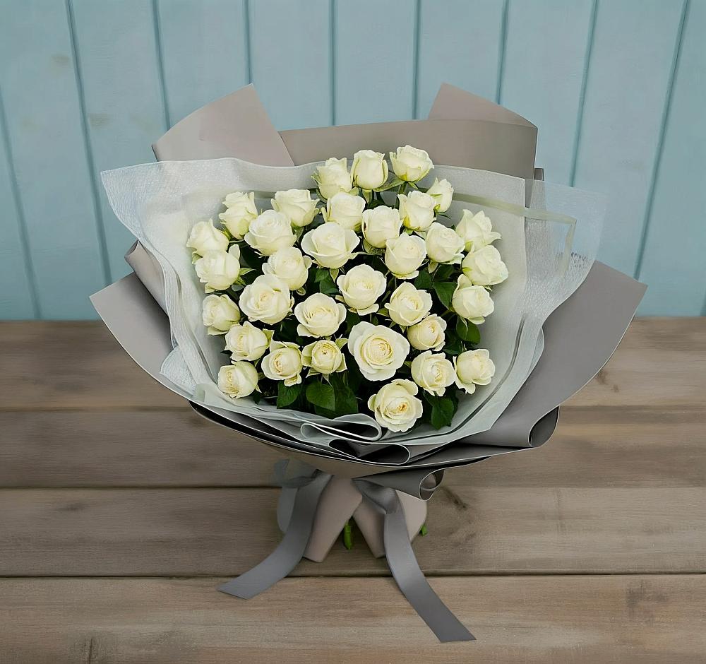 Букет Белоснежная нежность в Куликовых Копанях