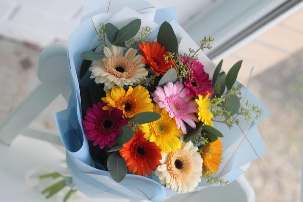 Букет цветов из: Герберы в Куликовых Копанях