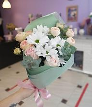 Букет цветов из:  Хризантемы и Розы #REPLACE_PRED# Куликовых Копанях
