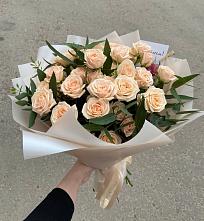 Букет Кремовые розы Латте в Куликовых Копанях