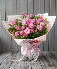 Букет Розовый кустик в Куликовых Копанях