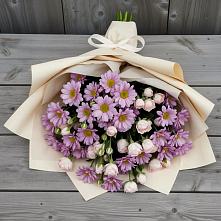 Букет цветов из:  Розы и Хризантемы в Куликовых Копанях