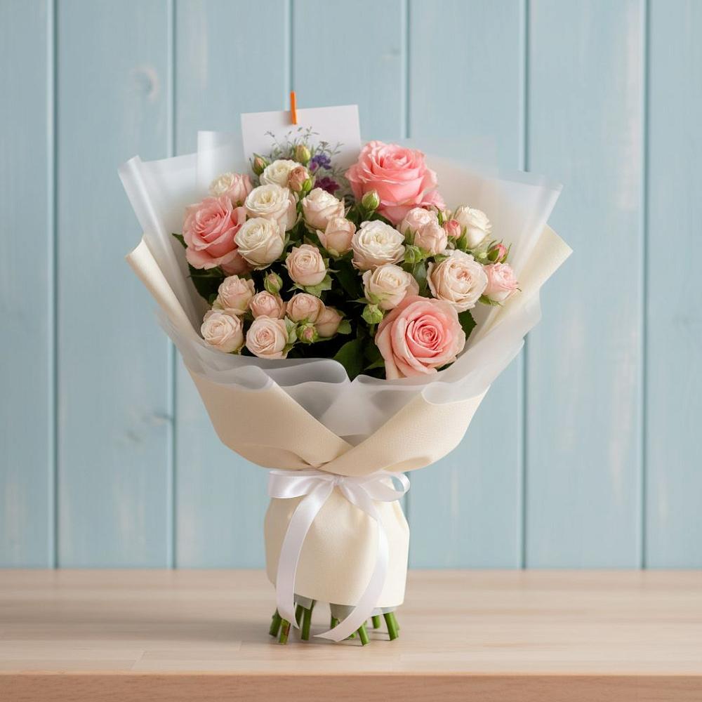 Букет цветов из: Розы в Куликовых Копанях