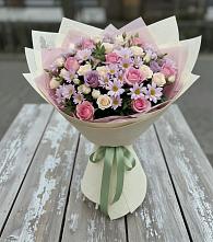Букет цветов из:  Розы и Хризантемы в Куликовых Копанях