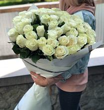 Букет 35 Белых роз #REPLACE_PRED# Куликовых Копанях