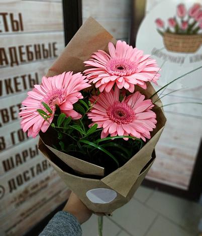Букет цветов из: Герберы в Куликовых Копанях