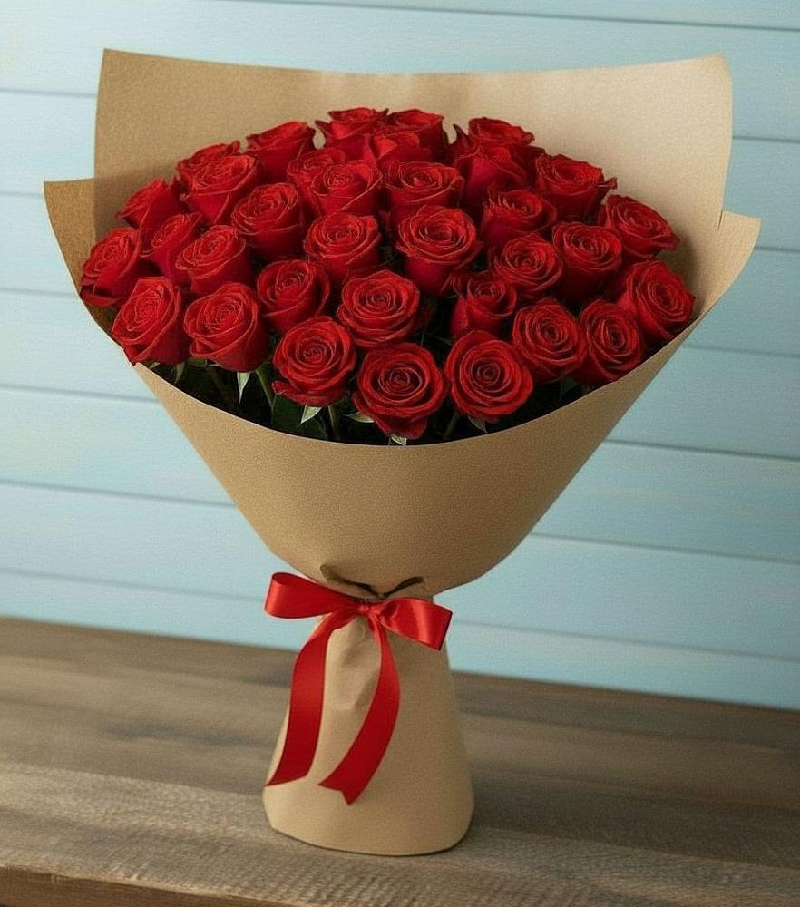 Букет Красные розы Милано в Куликовых Копанях