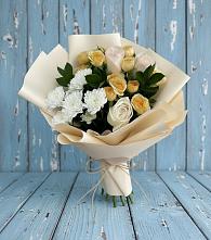 Букет цветов из:  Розы и Хризантемы в Куликовых Копанях