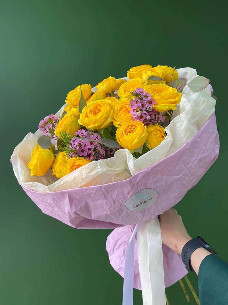 Кустовые желтые розы в Куликовых Копанях Букет Кустовые желтые розы в Куликовых Копанях