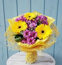 Букет цветов из:  Хризантемы и Герберы #REPLACE_PRED# Куликовых Копанях