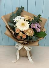 Букет цветов из:  Герберы и Хризантемы в Куликовых Копанях