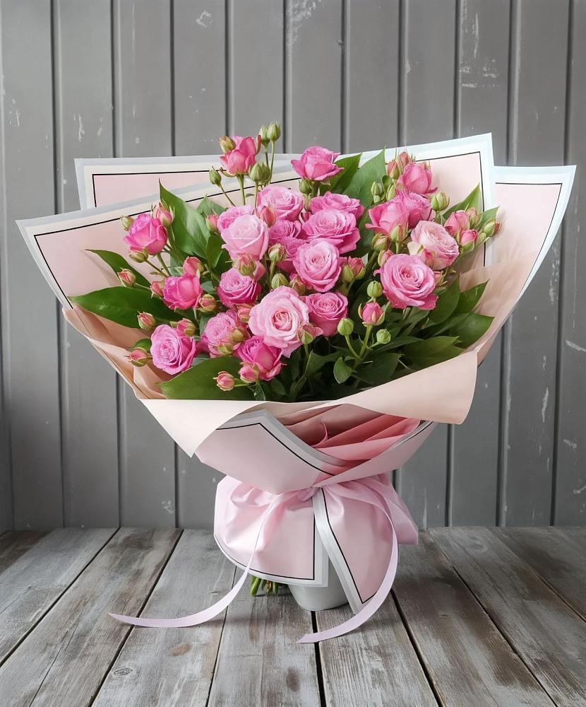 Букет Розовый кустик в Куликовых Копанях