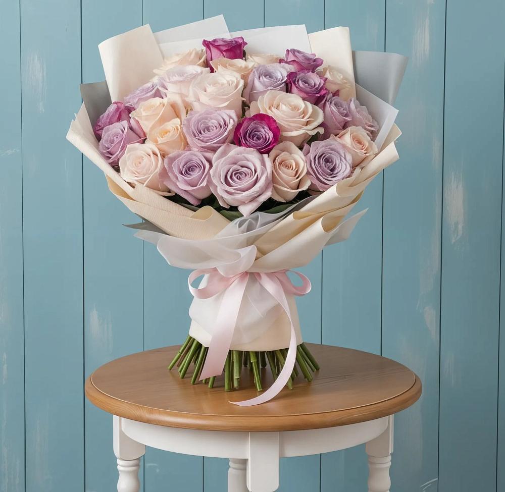 Букет цветов из: Розы в Куликовых Копанях