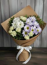 Букет цветов из:  Хризантемы и Розы #REPLACE_PRED# Куликовых Копанях