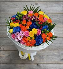 Букет цветов из:  Розы и Хризантемы в Куликовых Копанях