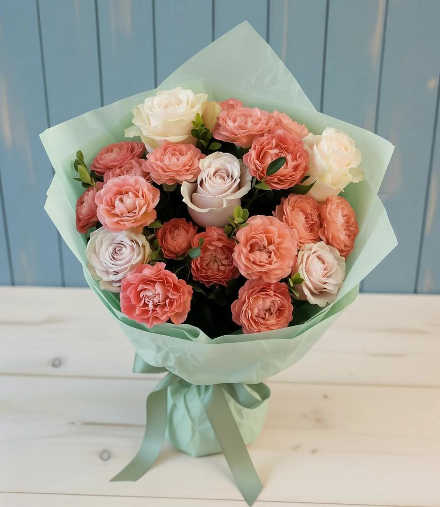 Букет цветов из: Розы в Куликовых Копанях