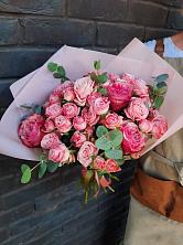 Букет розы в пальмах в Куликовых Копанях Букет цветов из: Розы в Куликовых Копанях