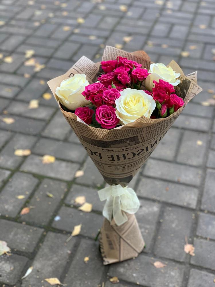 Букет цветов из: Розы в Куликовых Копанях