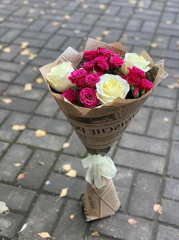 Букет цветов из: Розы в Куликовых Копанях