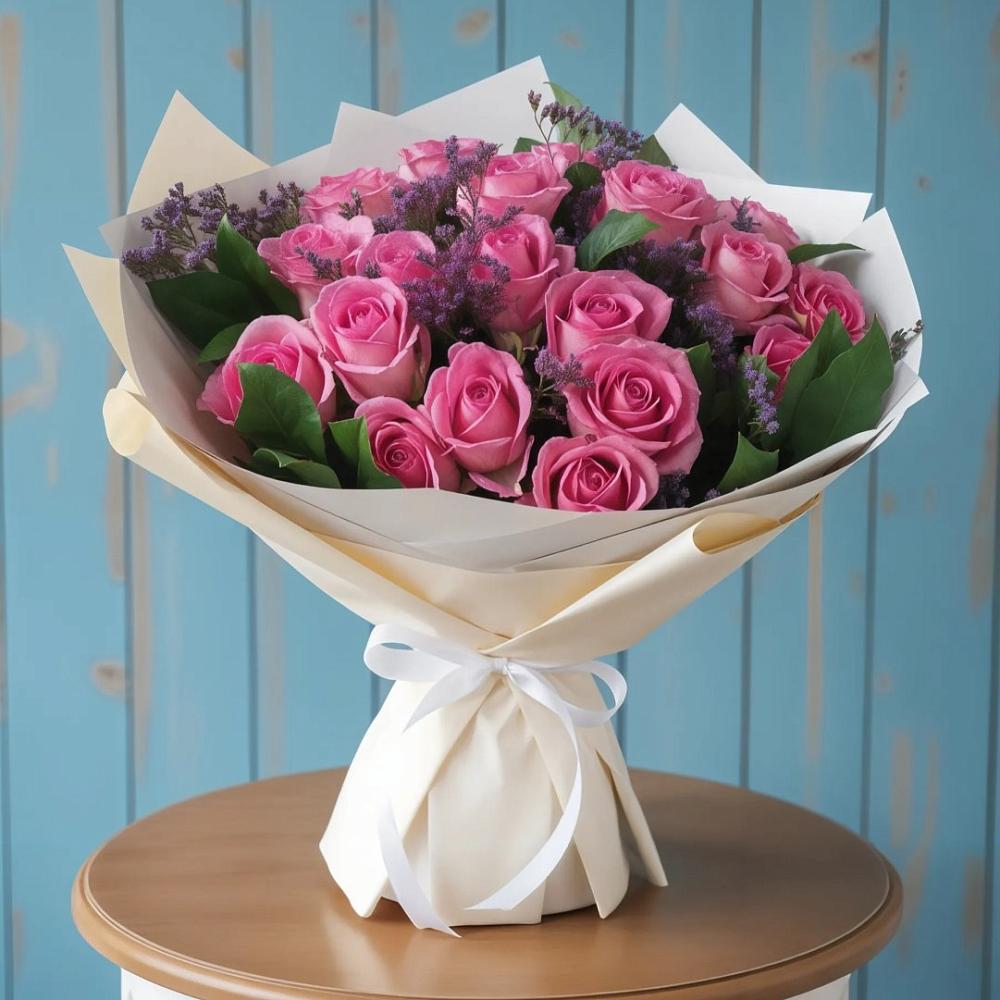 Букет цветов из: Розы в Куликовых Копанях