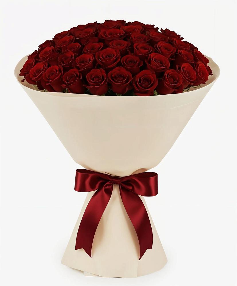 Букет 101 Бордовая роза Блэк Бакарра в Куликовых Копанях