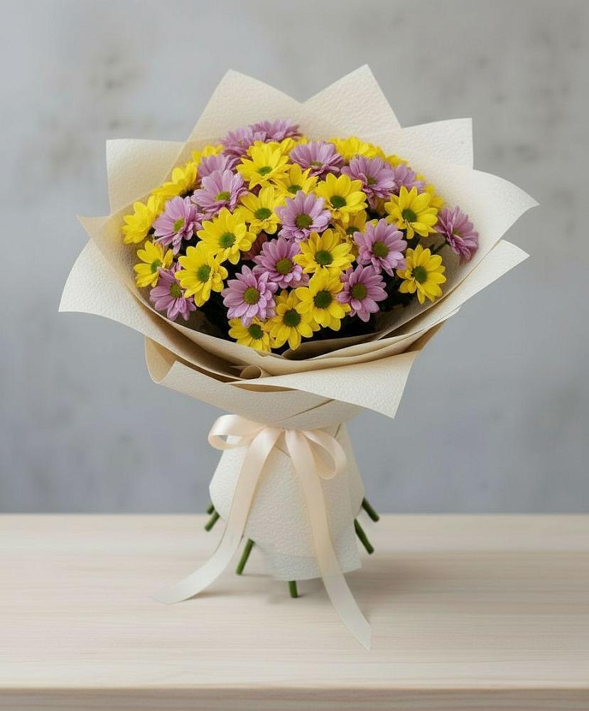 Букет цветов из: Хризантемы в Куликовых Копанях